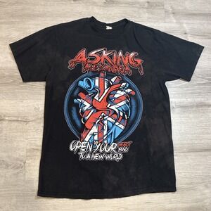 ASKING ALEXANDRIA "Open Your Heart Mind to a New World" T-Shirt‎  XL Metalcore